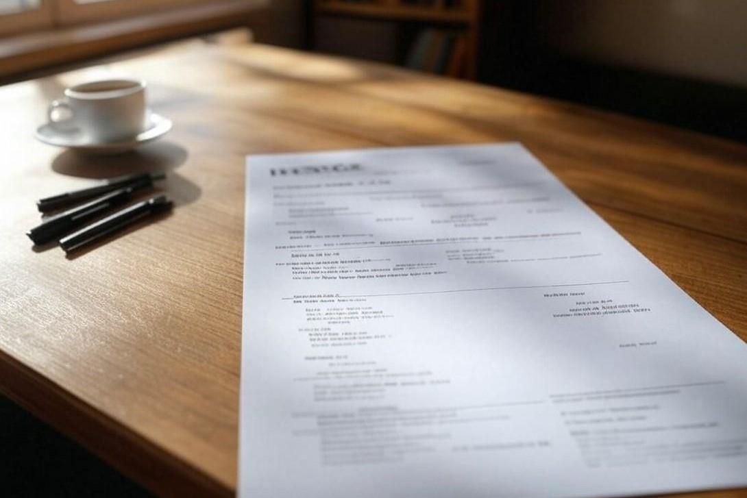 Resume on a table